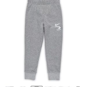 Nike 3Brand Gray Jogger Sweatpants Elastic Waistband Size L 6-7 yearsp